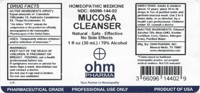 1oz Bottle Label (Mucosa Cleanser)